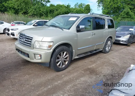 2008 Infiniti Qx56 z USA, uszkodzony, nr VIN 5N3AA08D18N901985